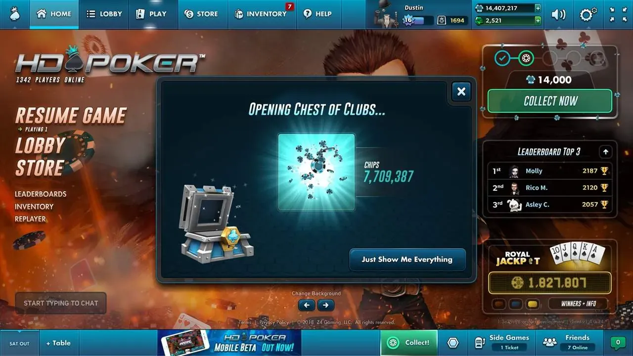 HD Poker PC system requirements screenshot