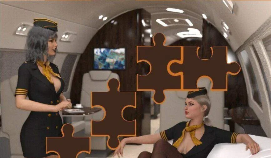 Jigsaw Novel - Naughty Stewardesses cover