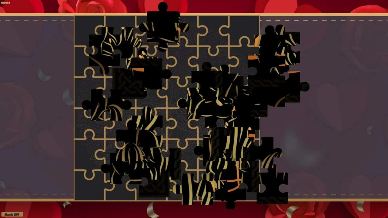 LineArt Jigsaw Puzzle - Erotica Valentines
