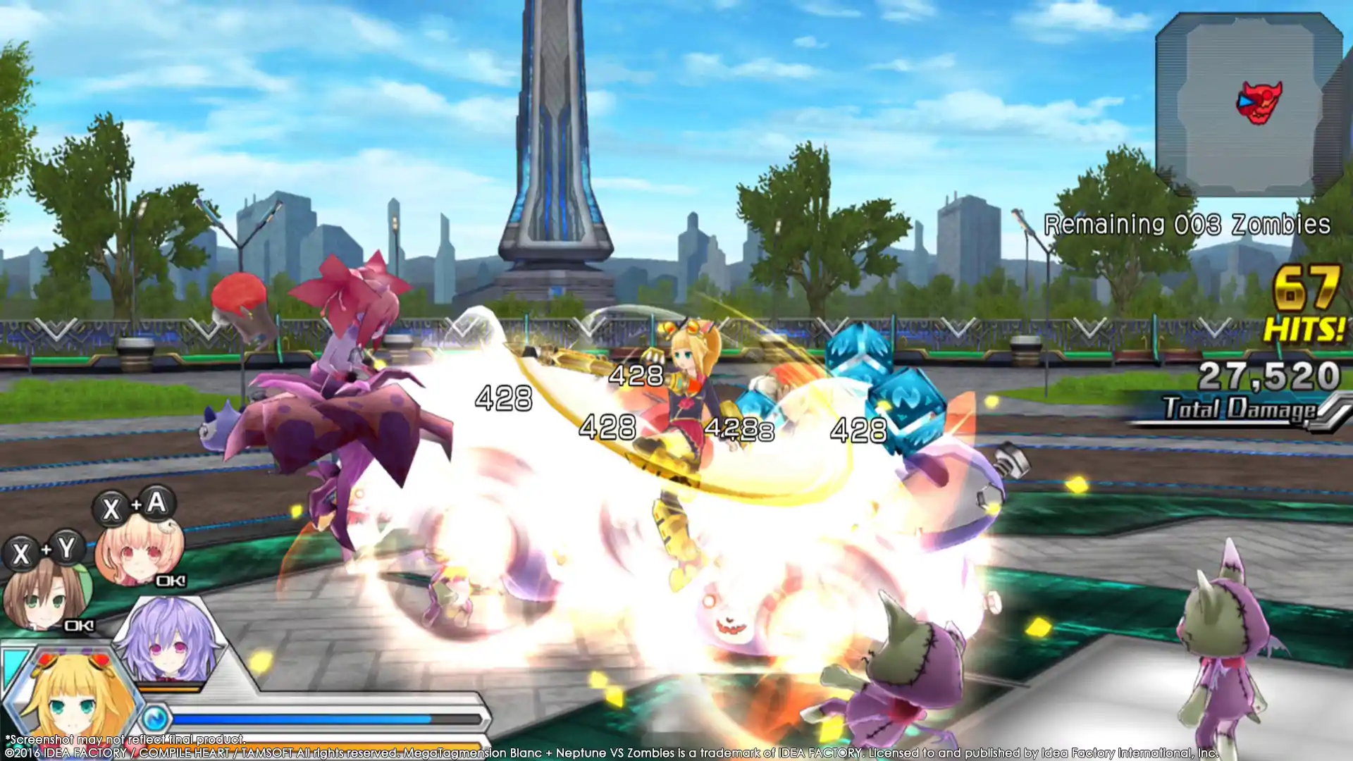 MegaTagmension Blanc + Neptune VS Zombies cover