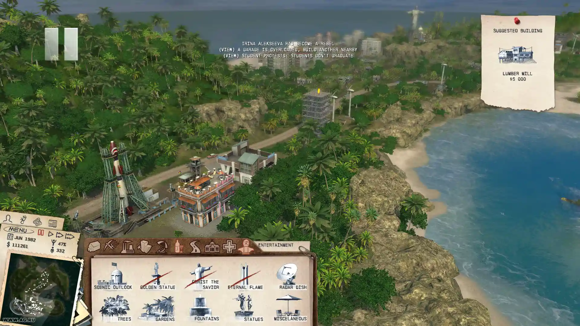 Tropico 3: Absolute Power PC performance and system requirements