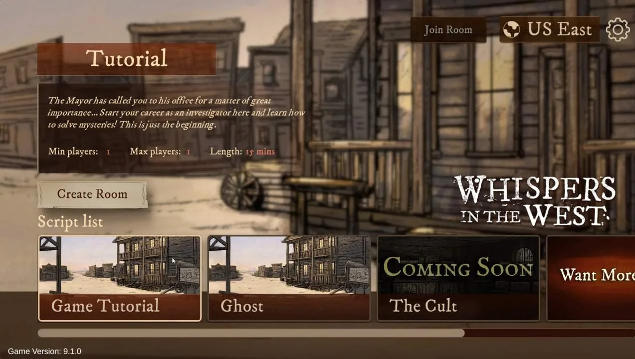 Whispers in the West - Co-op Murder Mystery PC performance and system requirements